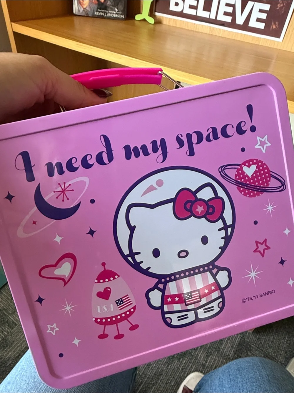 Hello Kitty Space Metal Lunchbox - rare!